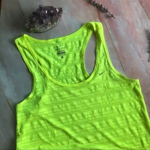 Nike Dri-fit women's neon tank A73